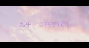 九牛一四字成语