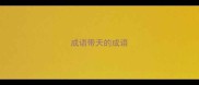 成语带天的成语