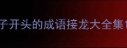子开头的成语接龙大全集