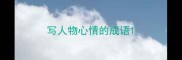 写人物心情的成语