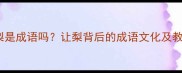 孔融让梨是成语吗让梨背后的成语文化及教育启示