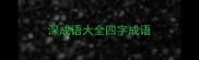 深成语大全四字成语