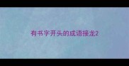 有书字开头的成语接龙