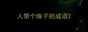 人带个珠子的成语