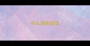 什么调的成语