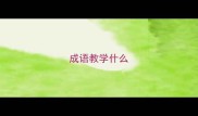 成语教学什么