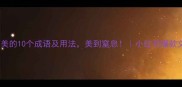 形容花很美的10个成语及用法美到窒息小红书爆款文案灵感