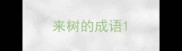 来树的成语