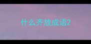 什么齐放成语