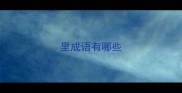 里成语有哪些