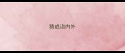 猜成语内外