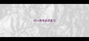 2016高考成语复习
