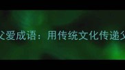 10个最温暖的父爱成语用传统文化传递父爱的N种方式