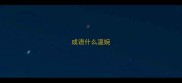 成语什么温婉
