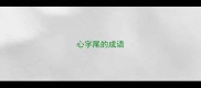 心字尾的成语