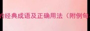 10个包含入字的经典成语及正确用法附例句与常见错误