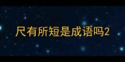 尺有所短是成语吗