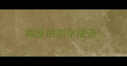 相反的四字成语