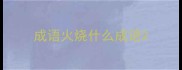 成语火烧什么成语