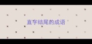 直字结尾的成语