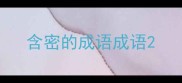 含密的成语成语