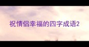 祝情侣幸福的四字成语