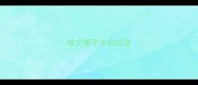 咬文嚼字中的成语