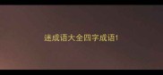 迷成语大全四字成语
