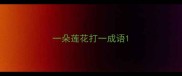 一朵莲花打一成语