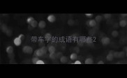 带车字的成语有哪些