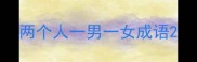 两个人一男一女成语