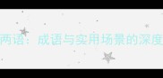 三言两语成语与实用场景的深度解读
