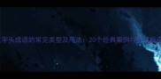 重字头成语的常见类型及用法20个经典案例与学习指南