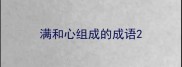 满和心组成的成语