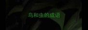 鸟和虫的成语