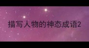 描写人物的神态成语