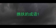携扶的成语