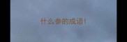 什么参的成语
