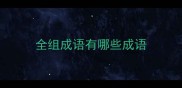 全组成语有哪些成语