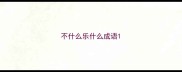 不什么乐什么成语
