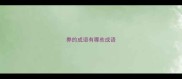 弊的成语有哪些成语