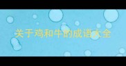 关于鸡和牛的成语大全
