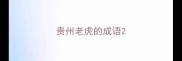 贵州老虎的成语