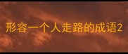 形容一个人走路的成语