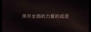 用尽全部的力量的成语