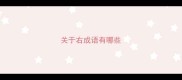 关于右成语有哪些