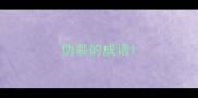 伪装的成语