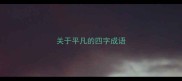 关于平凡的四字成语
