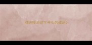 成语接龙印字开头的成语