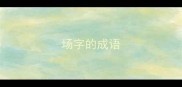 场字的成语